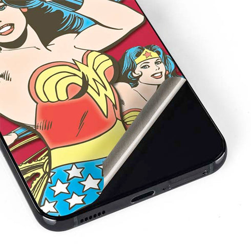 DC Comics Wonder Woman Vintage Action pose Galaxy S22 Plus Skin